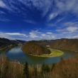 Obr�tka Dunaje u osady Schl�gen, Rakousko (Jaro)